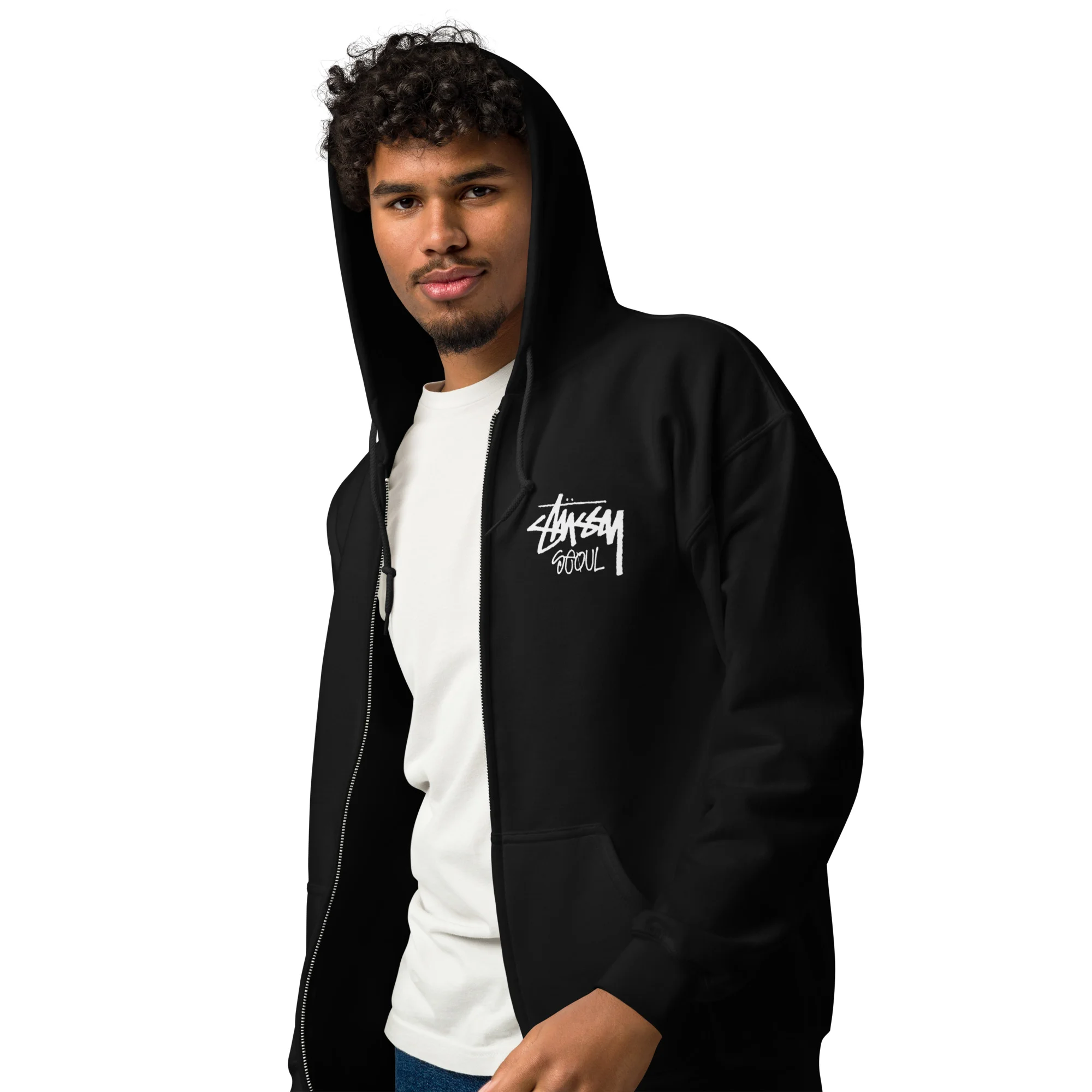 Stussy Seoul Zip Up Hoodie Stussy Seoul Zip Up Hoodie